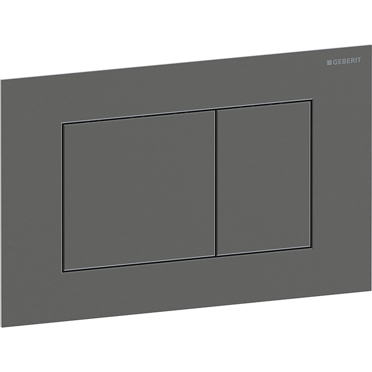 Бутон за структура за вграждане 246х152х4мм (stainless steel), черен хром Geberit Sigma40 Square 115.629.QD.1