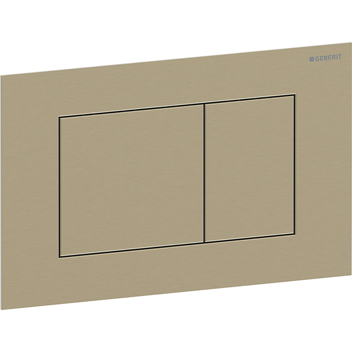 Бутон за структура за вграждане 246х152х4мм (stainless steel), месинг Geberit Sigma40 Square 115.629.QF.1