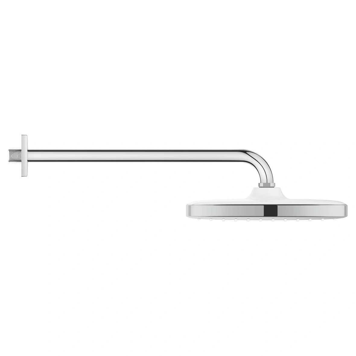 Душ пита 250×250мм с 1 струя, рамо за монтаж на стена 380мм, хром Grohe Tempesta 250 Cube 26687000