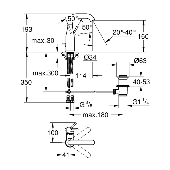 33624001 GROHE ESSENCE 1