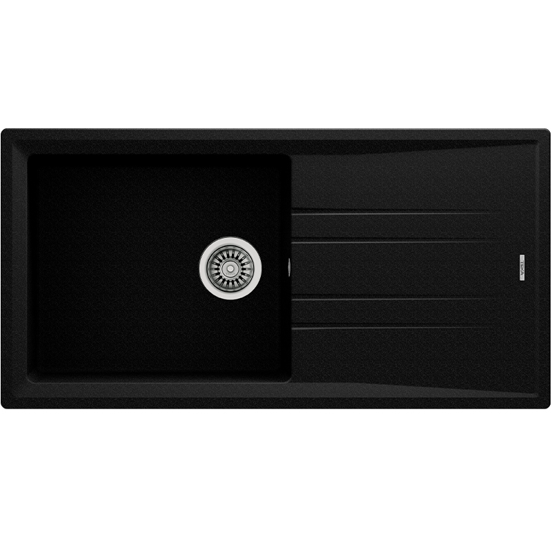 mivka-za-kuhnq-teka-stone-60-l-tg-cheren-metalik-bg-maistor Мивка за кухня 1000х510мм за монтаж върху плот/шкаф, цвят Черен металик Teka Stone 60 L-TG 115330003 - Image 1