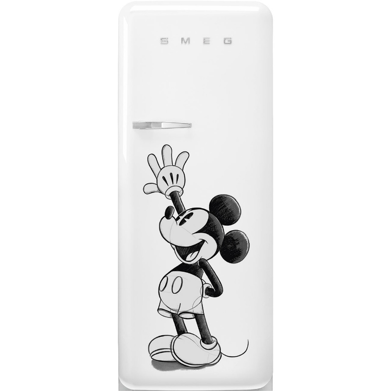 Хладилник десни панти 601х728х1530мм 270 литра, Клас А++, бял MICKEY MOUSE SMEG 50'S STYLE FAB28RDMM4