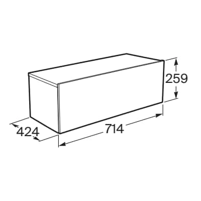 Шкаф за баня 714 светла бреза Roca Meridian A817086601